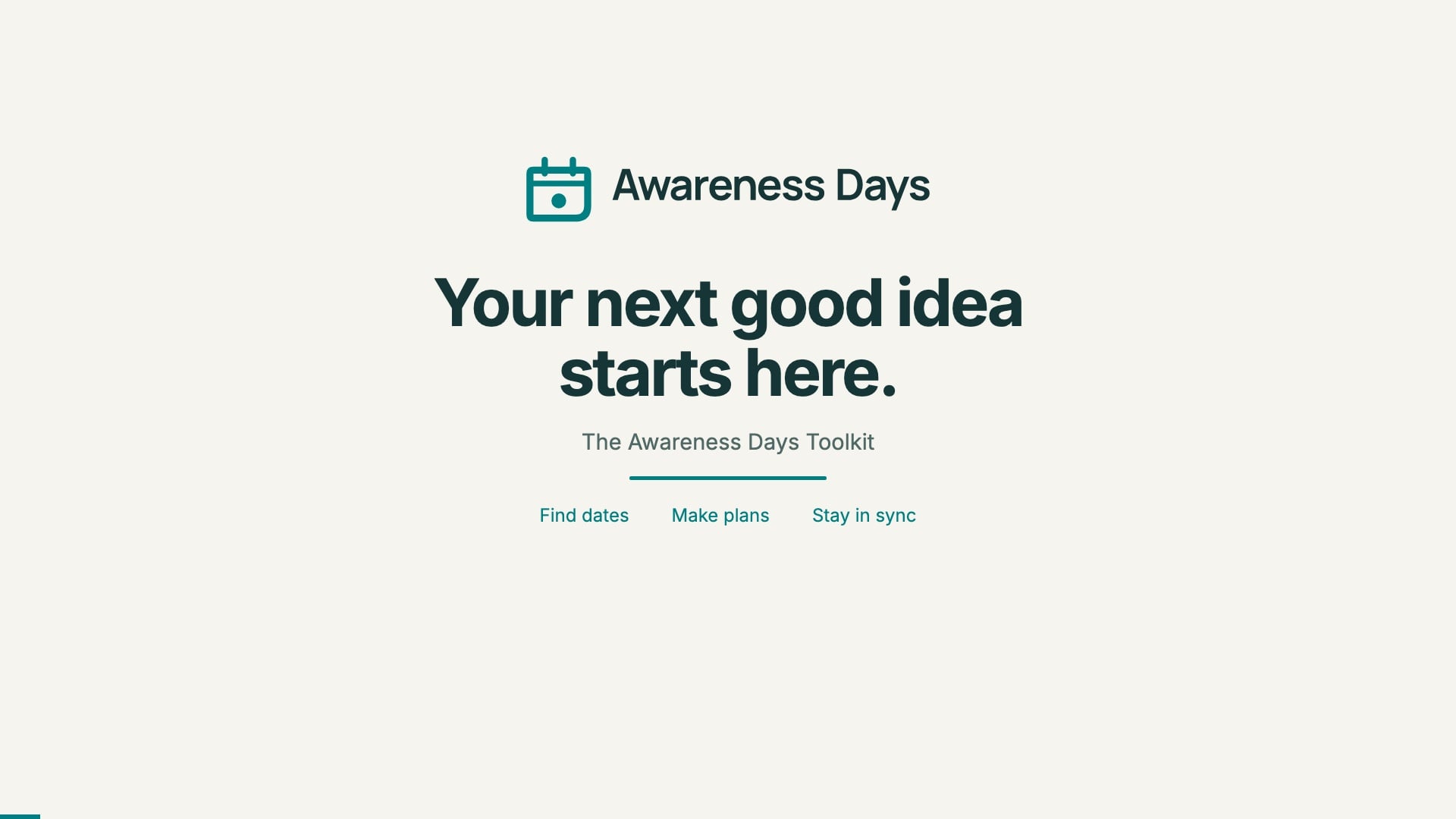 Awareness Days Toolkit video preview