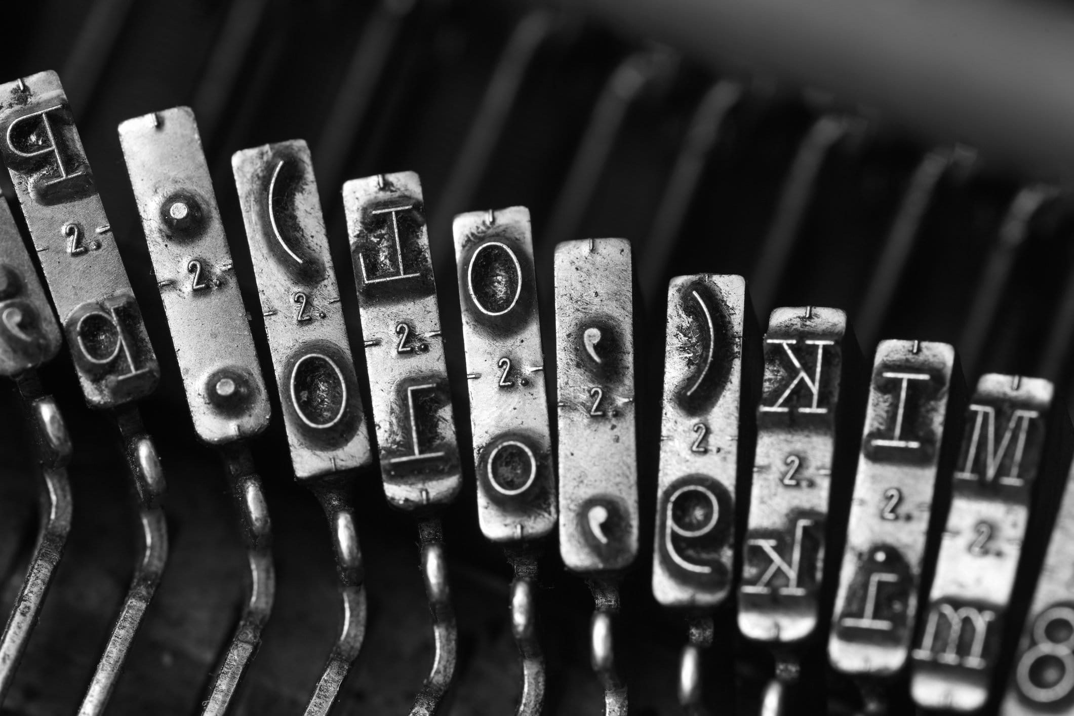 details of typewriter hammers