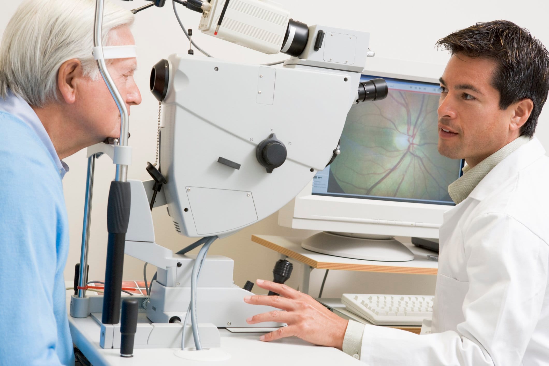 Doctor Checking Patient’s Eyes