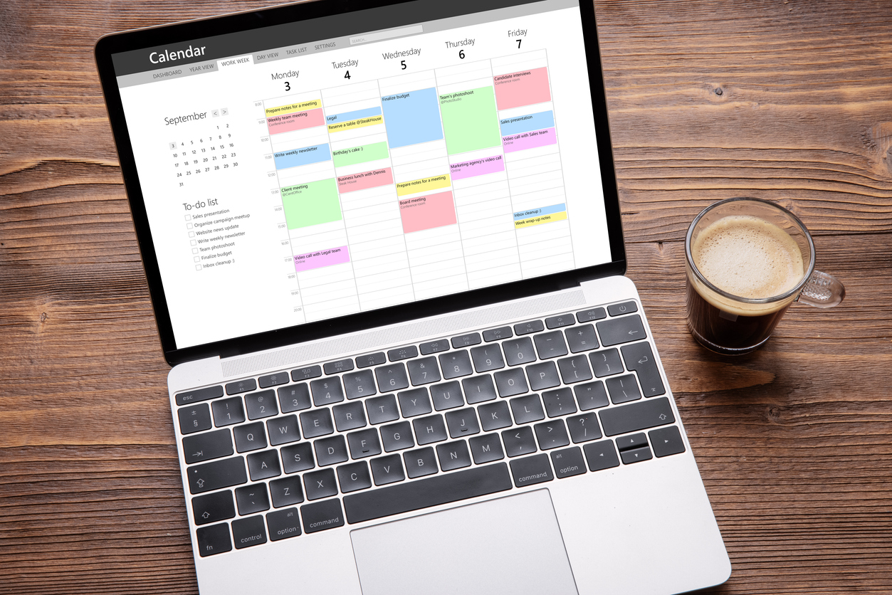Calendar planning and organisation