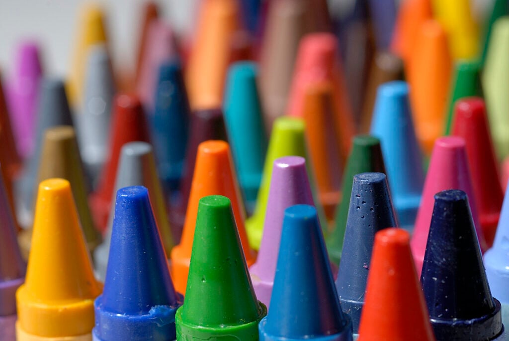 Colourful crayons for National Crayon Day