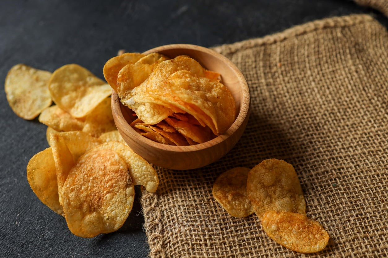Crispy potato chips for National Potato Chip Day