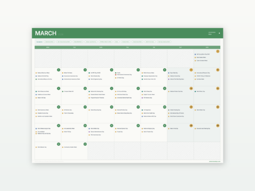 School Awareness Days Planner 2026