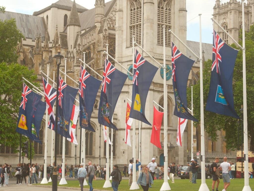 Flags representing Commonwealth nations for Commonwealth Day