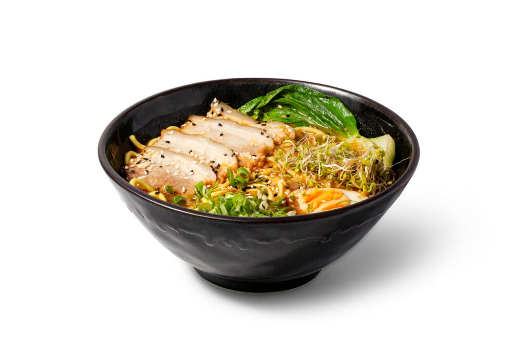 Bowl of ramen noodles for National Ramen Day