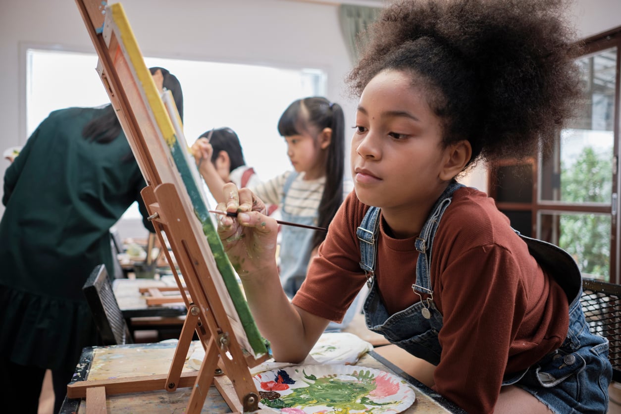 Children's Art Week — children painting
