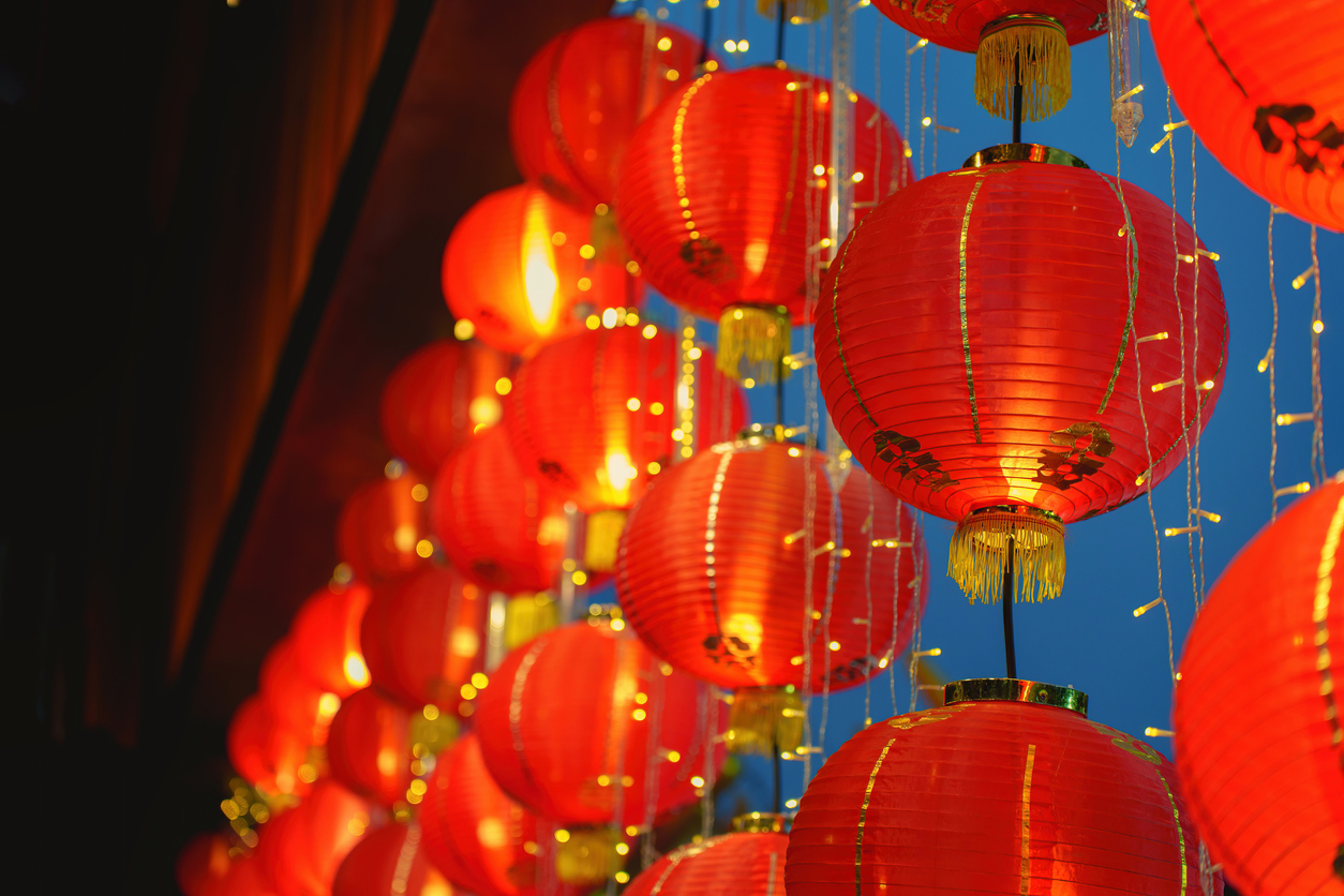 Red lanterns for Chinese New Year