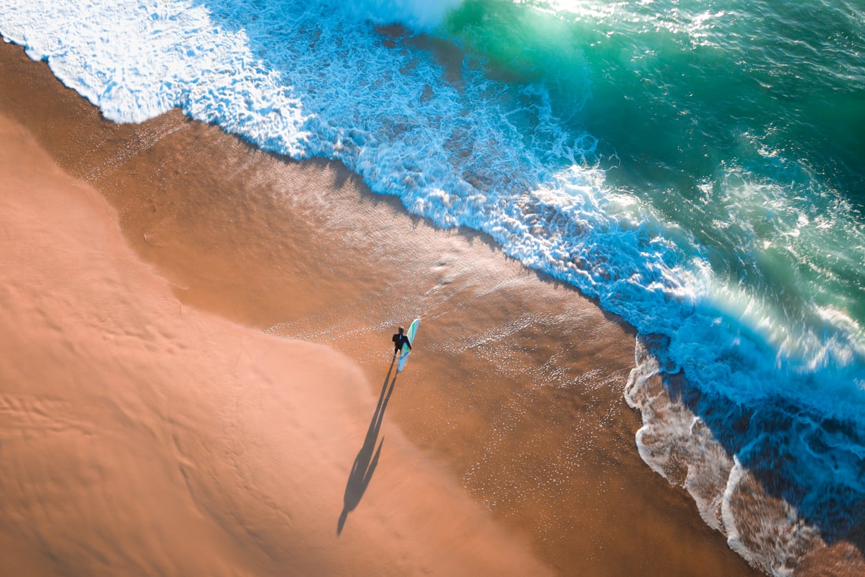 International Surfing Day — surfer riding a wave