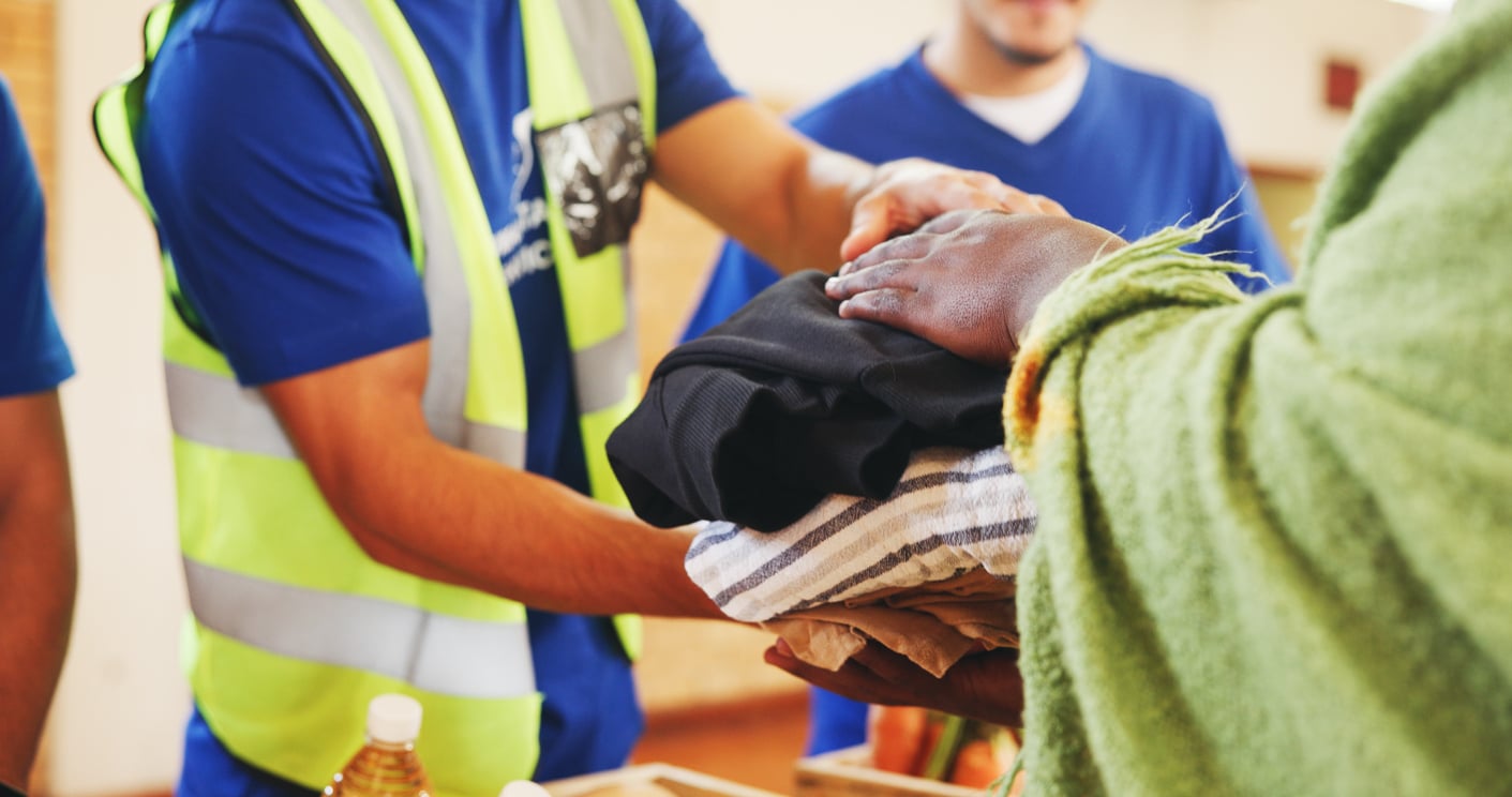 UK Clothing Poverty Awareness Day donated clothes
