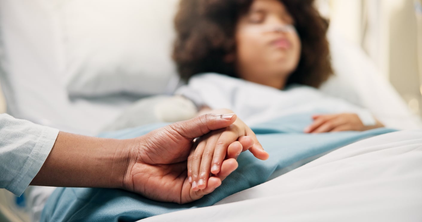 Children's Hospice Week — child and parent in care