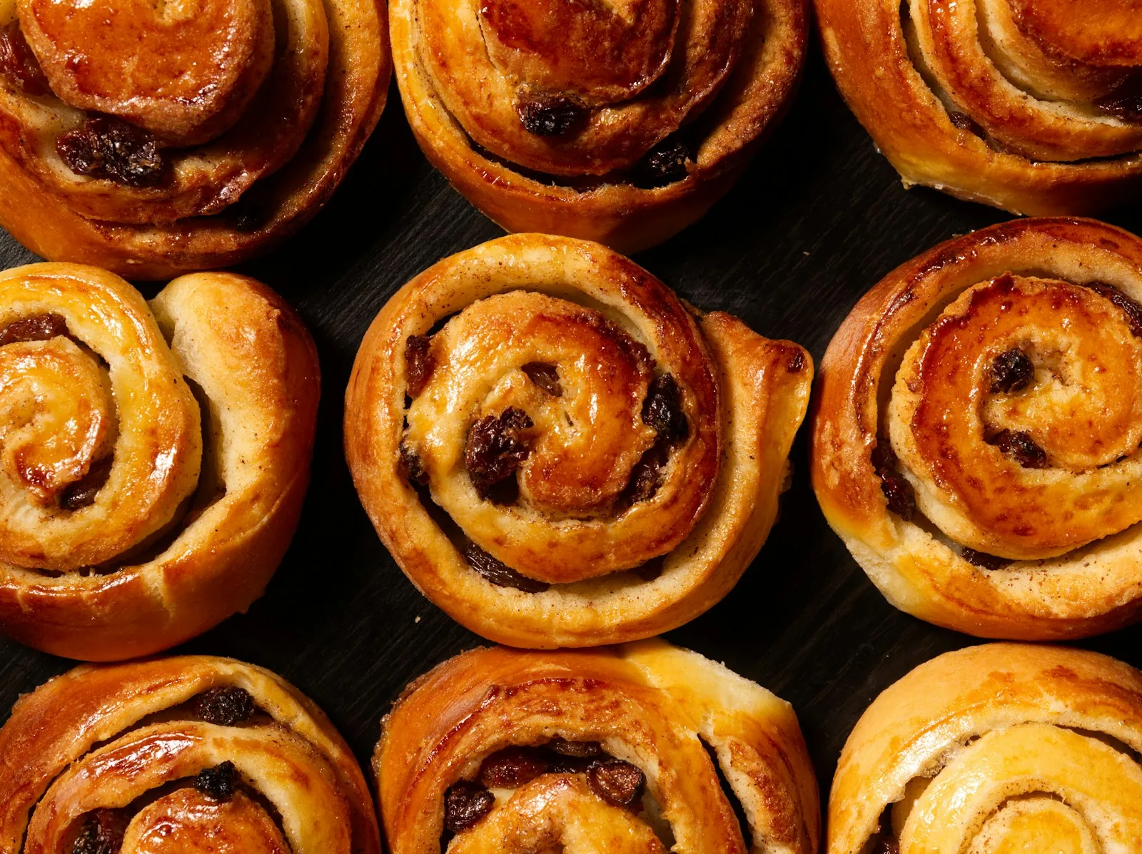 National Cinnamon Roll Day: freshly baked cinnamon rolls