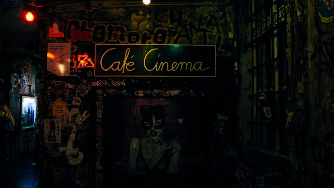 Dark cinematic scene for National Horror Movie Day