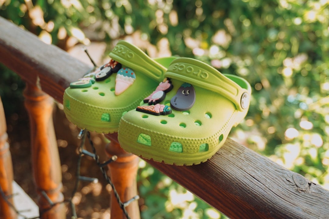 Colourful foam clog shoes for National Croc Day