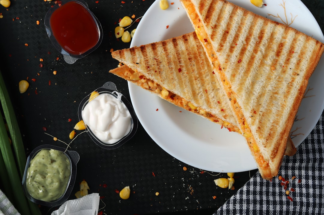 A British crisp sandwich made with bread, butter and potato crisps