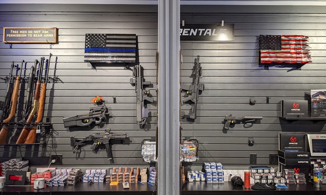 A firearm secured in a locked safe, illustrating safe storage for National SAFE Day