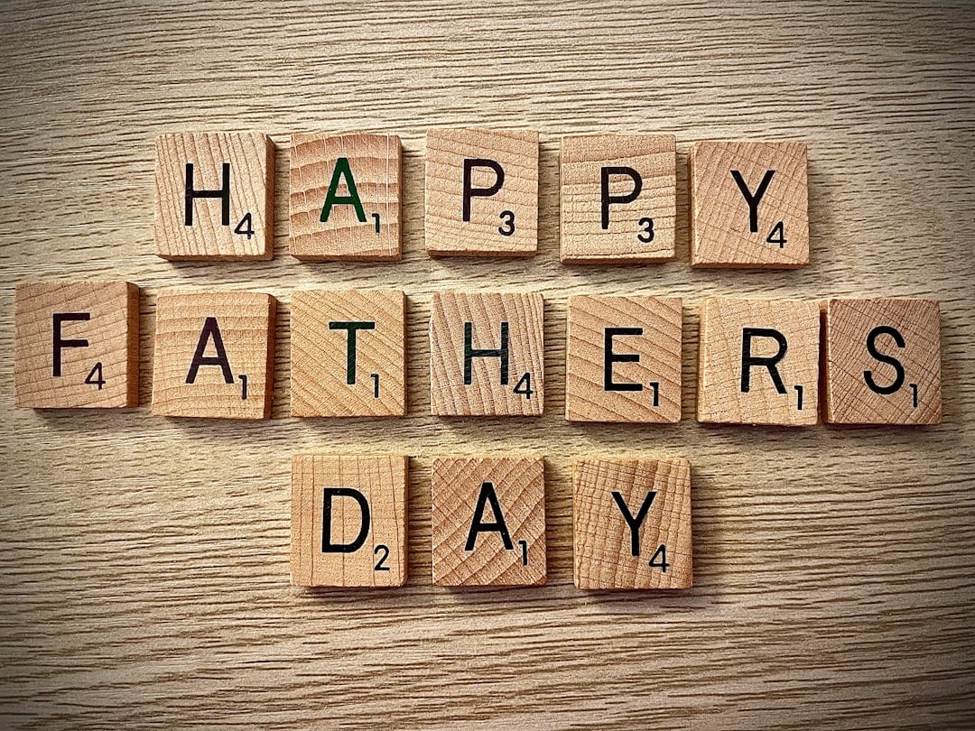 A wrapped gift for Father's Day