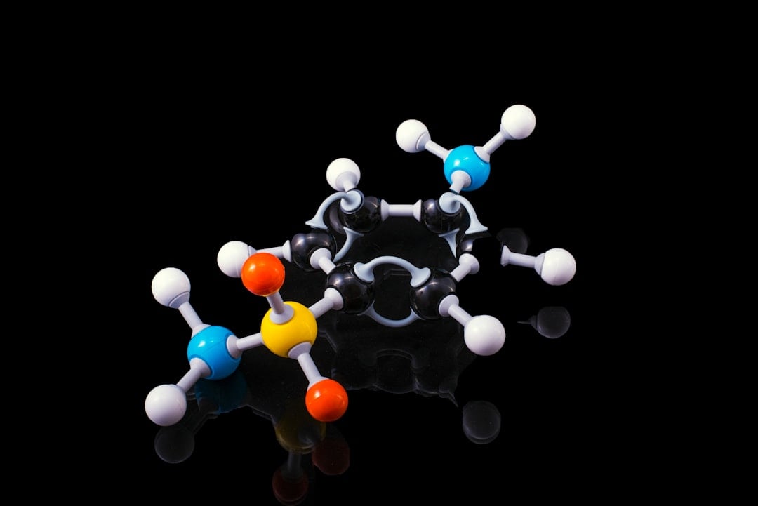 A 3D model of a carbon molecule structure