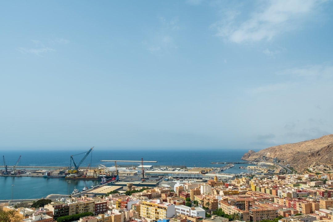 Mediterranean port city representing Ceuta Day celebrations