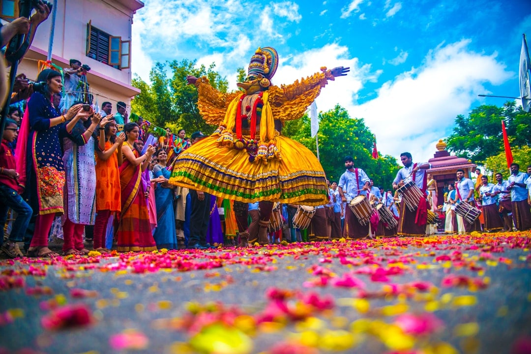 Traditional folk dancers celebrating cultural heritage