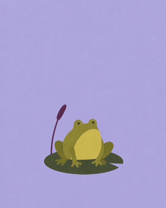 The frog: little frog. big wet world.