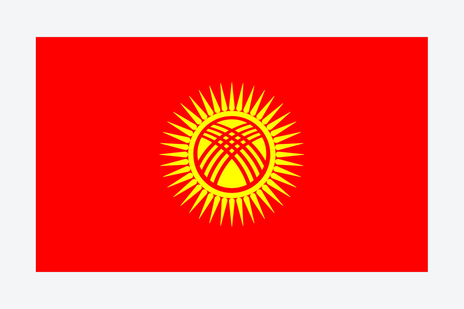 Flag of Kyrgyzstan