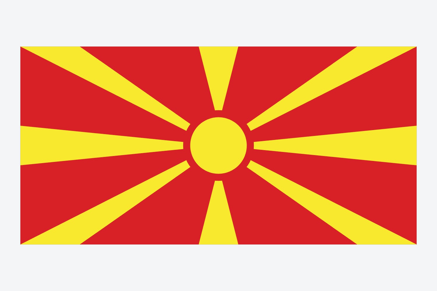 Flag of North Macedonia