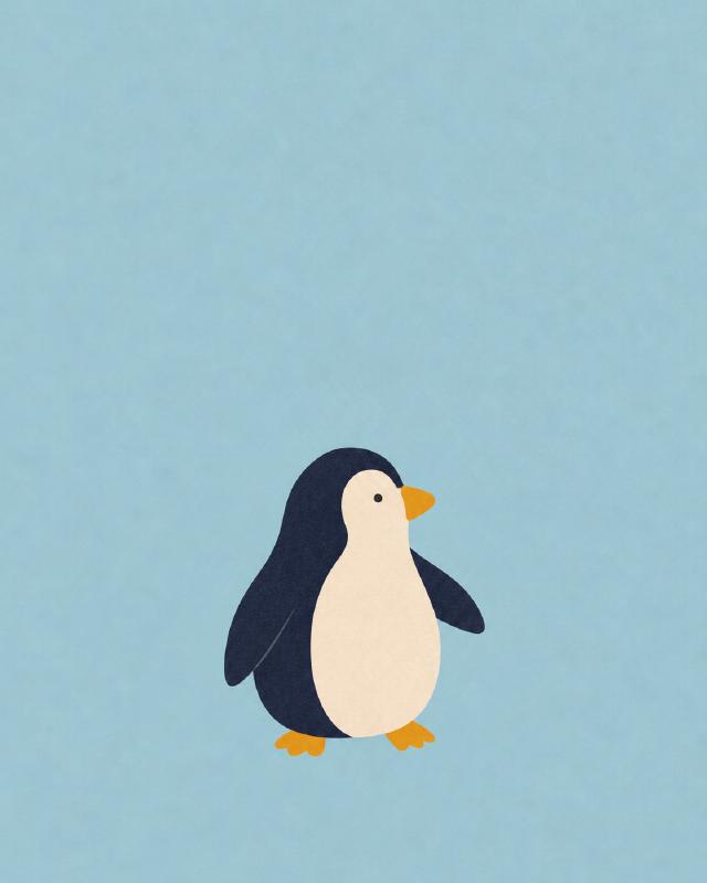 The penguin: little penguin. big blue home.