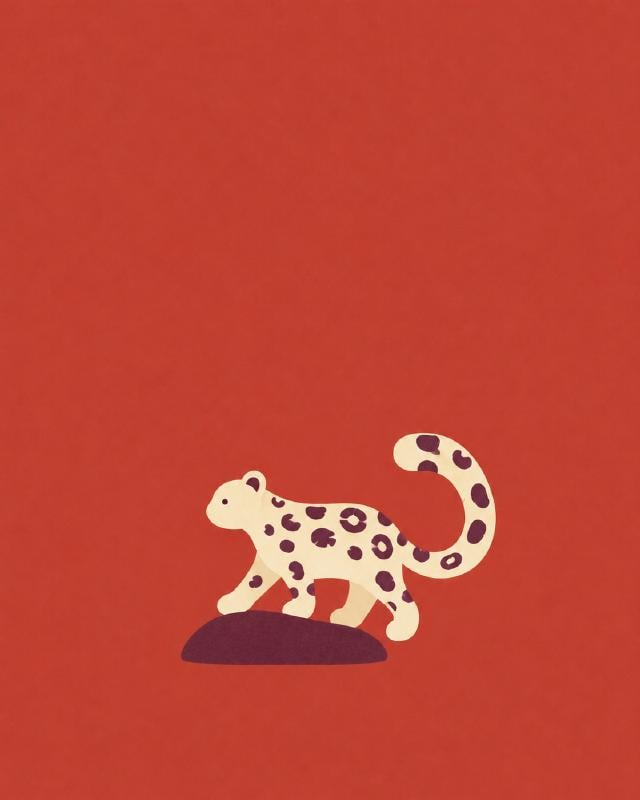 The snow leopard: mountain paws. a wild home.